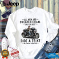 Biker Men Ride A Trike In Their Eighties Motorcycle Gift Shirt