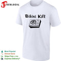 Bikini Kill Record Player Music Band Logo Print Essential Music Fan cotton shirt