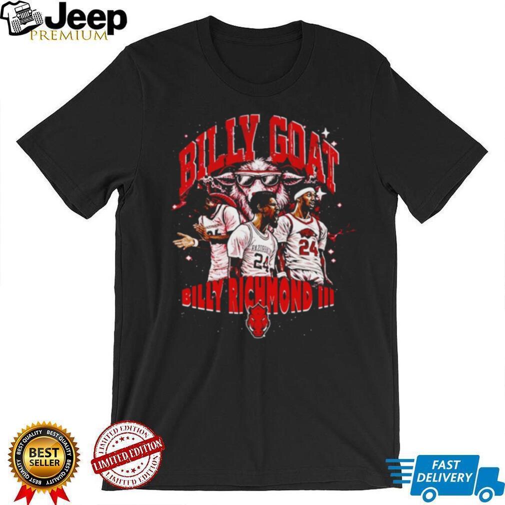 Billy Richmond III Arkansas Razorbacks Billy Goat Basketball Graphic T Shirt