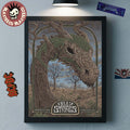 Billy Strings Asheville North Carolina 2026 Night 3 Poster At Exploreasheville.com Arena On February 13 2026 Dragon Tree Art Poster Canvas