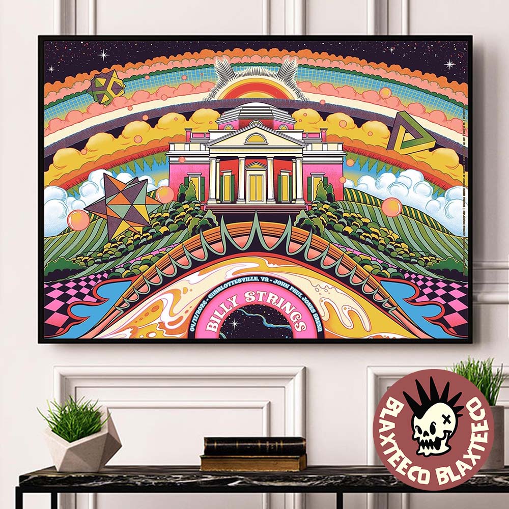Billy Strings Charlottesville Virginia 2026 Night 1 Gig Poster At John Paul Jones Arena On April 17 2026 Home Decor Poster Canvas