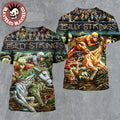 Billy Strings Louisville Kentucky 2025 Night 1 And 2 Combined Poster At KFC Yum Center On December 5 And 6 2025 Horse Racing Art By Miles Tsang All Over Print Shirt