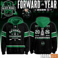 Binghamton Black Bears 2026 FPHL Champions Three-Peat Limited Edition Hoodie