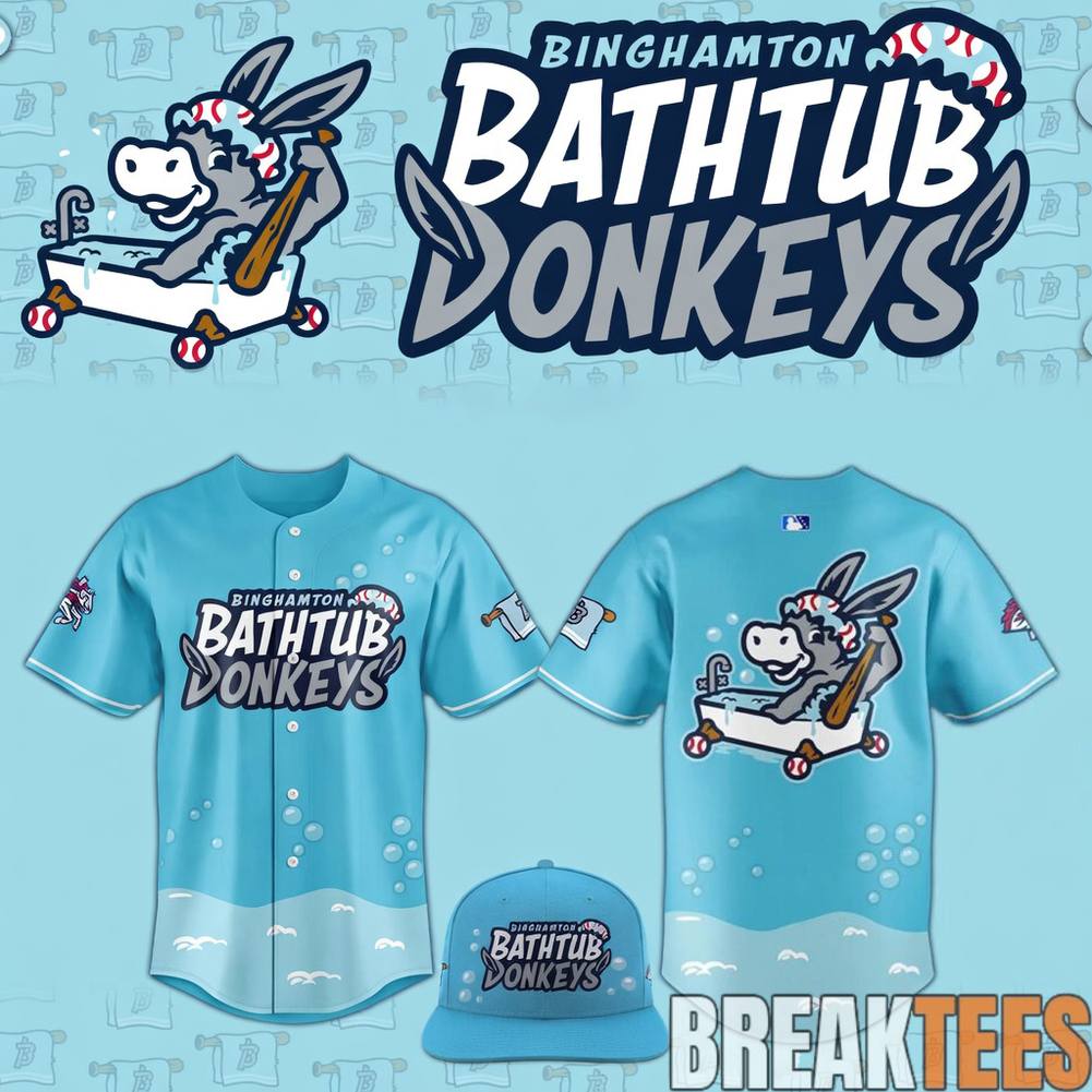 Binghamton Rumble Ponies Bathtub Donkeys Special Jersey