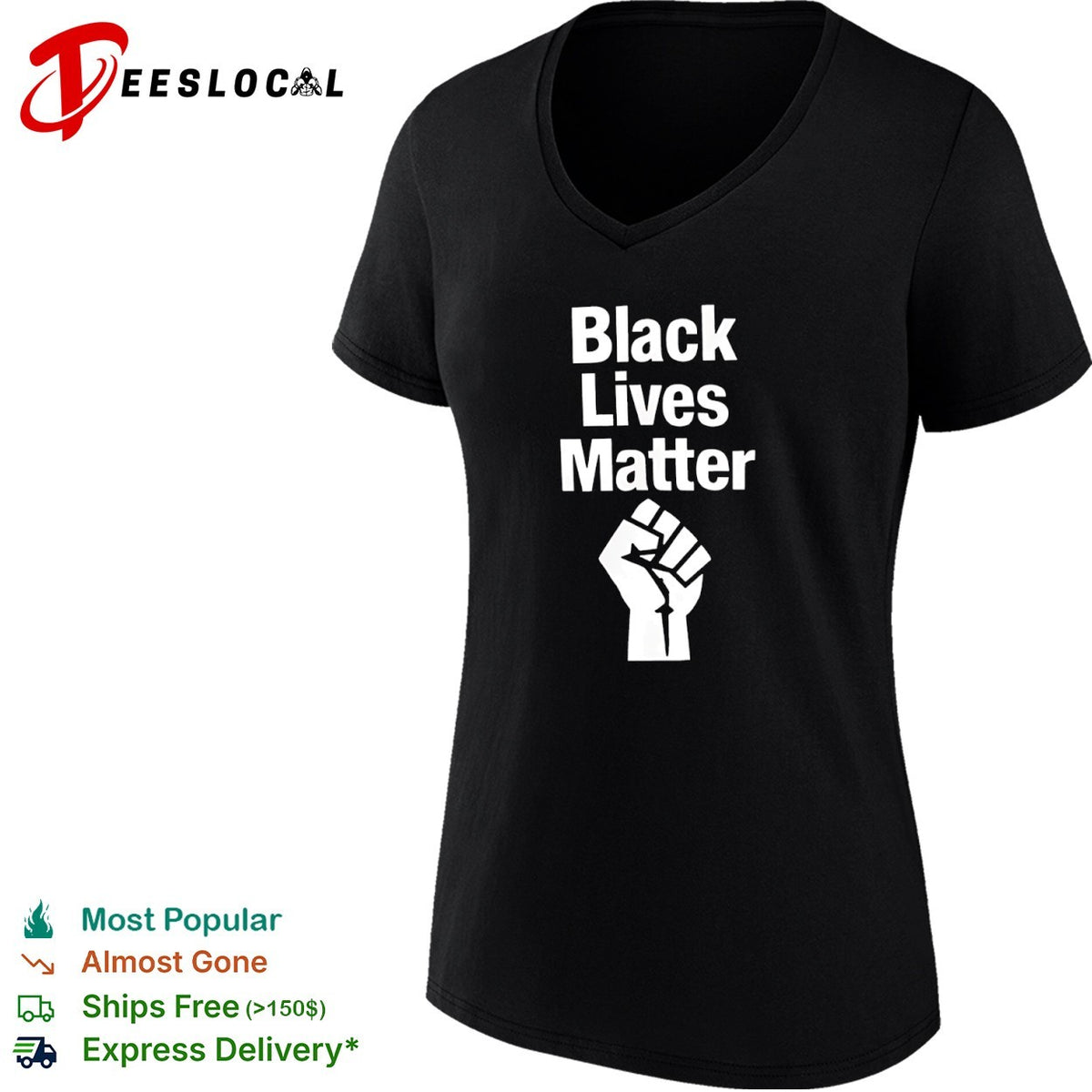 Black Lives Matter Raised Fist shirt