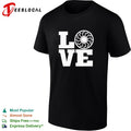 Black Sun Symbol LOVE Design Print Pattern Minimalist Aesthetic Symbolism shirt