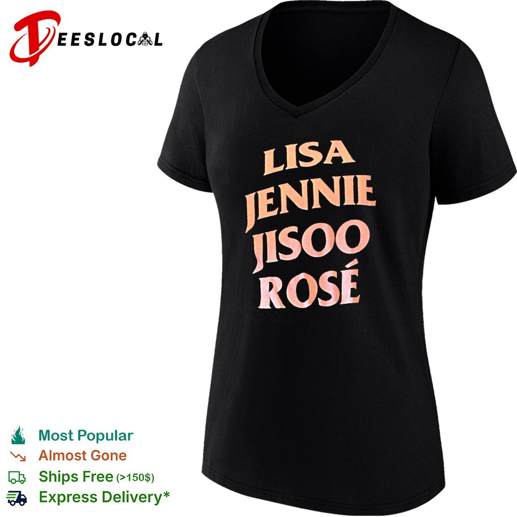 Blackpink Lisa Jennie Jisoo Rose Shirt
