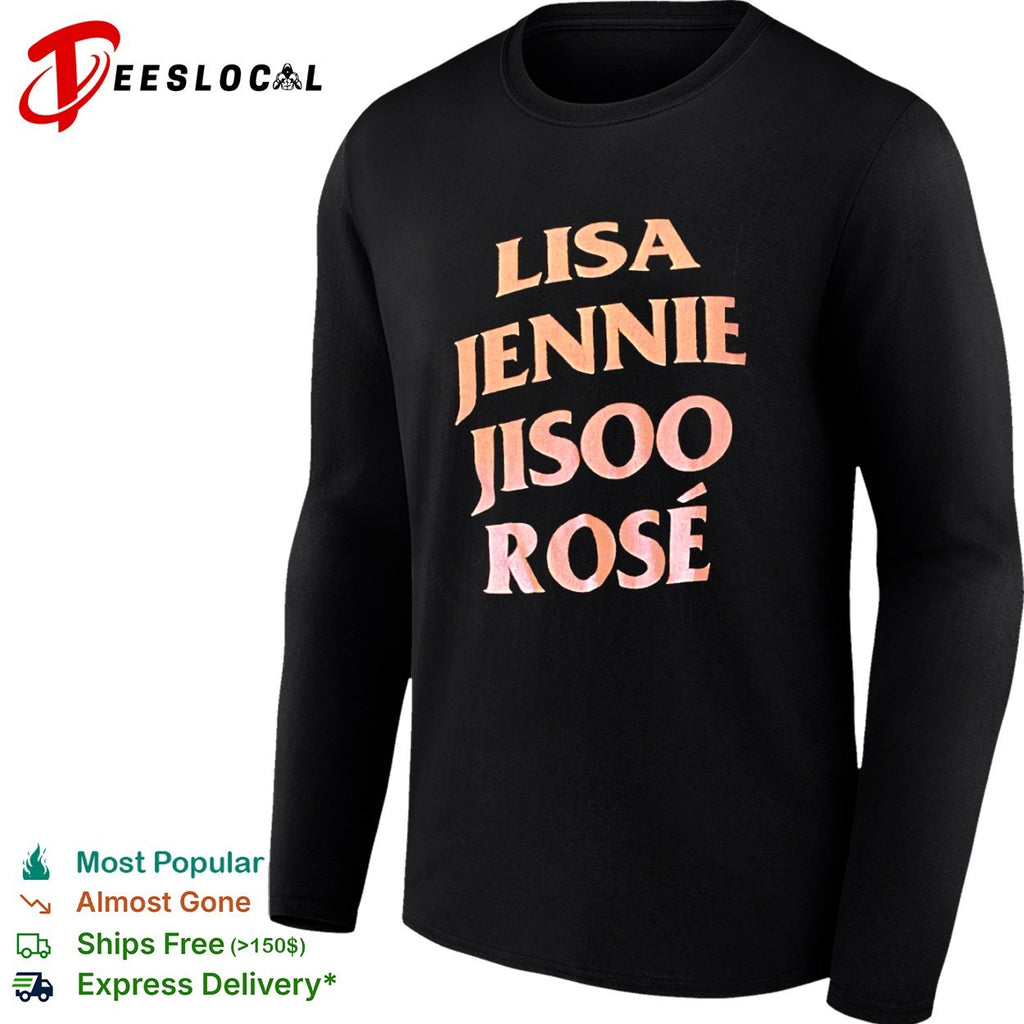 Blackpink Lisa Jennie Jisoo Rose Shirt
