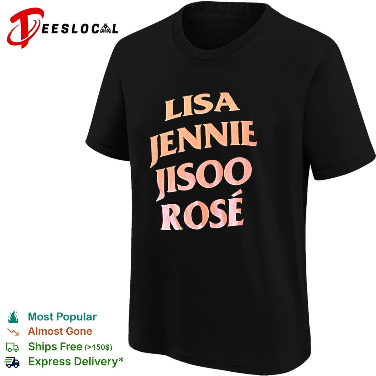 Blackpink Lisa Jennie Jisoo Rose Shirt
