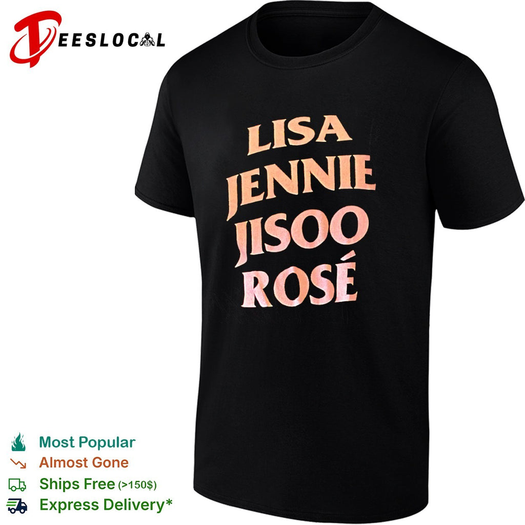 Blackpink Lisa Jennie Jisoo Rose Shirt