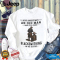 Blacksmith Old Man Still Working In His Sixties Shirt