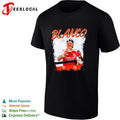 Blanco Arsenal player eating a sandwich after match candid photo graphic shirt