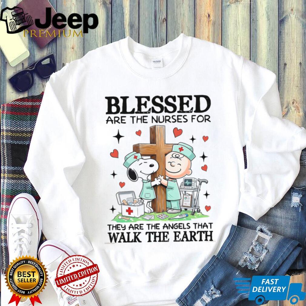 Blessed Nurse Angel Heartbeat Christian Medical Faith Shirt
