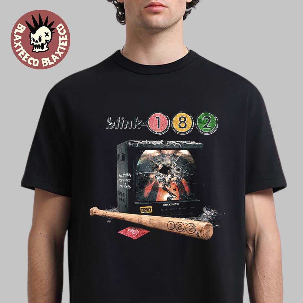 Blink-182 2026 Take Off Your Pants and Jacket Anniversary TOYPAJ TV Smash T-Shirt