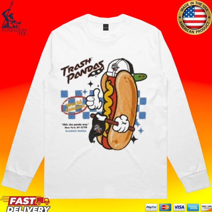 Rocket City Trash Pandas World Famous Hot Dog T-shirt