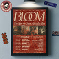 Bloom The Light We Chase Australian Tour 2026 Schedule Dates Home Decor Poster Canvas