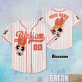Blossom The Powerpuff Girls Baseball Jersey Kid & Adults V1
