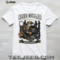 Blue Collar Crew Maintenance Skull Skeleton Worker T Shirt