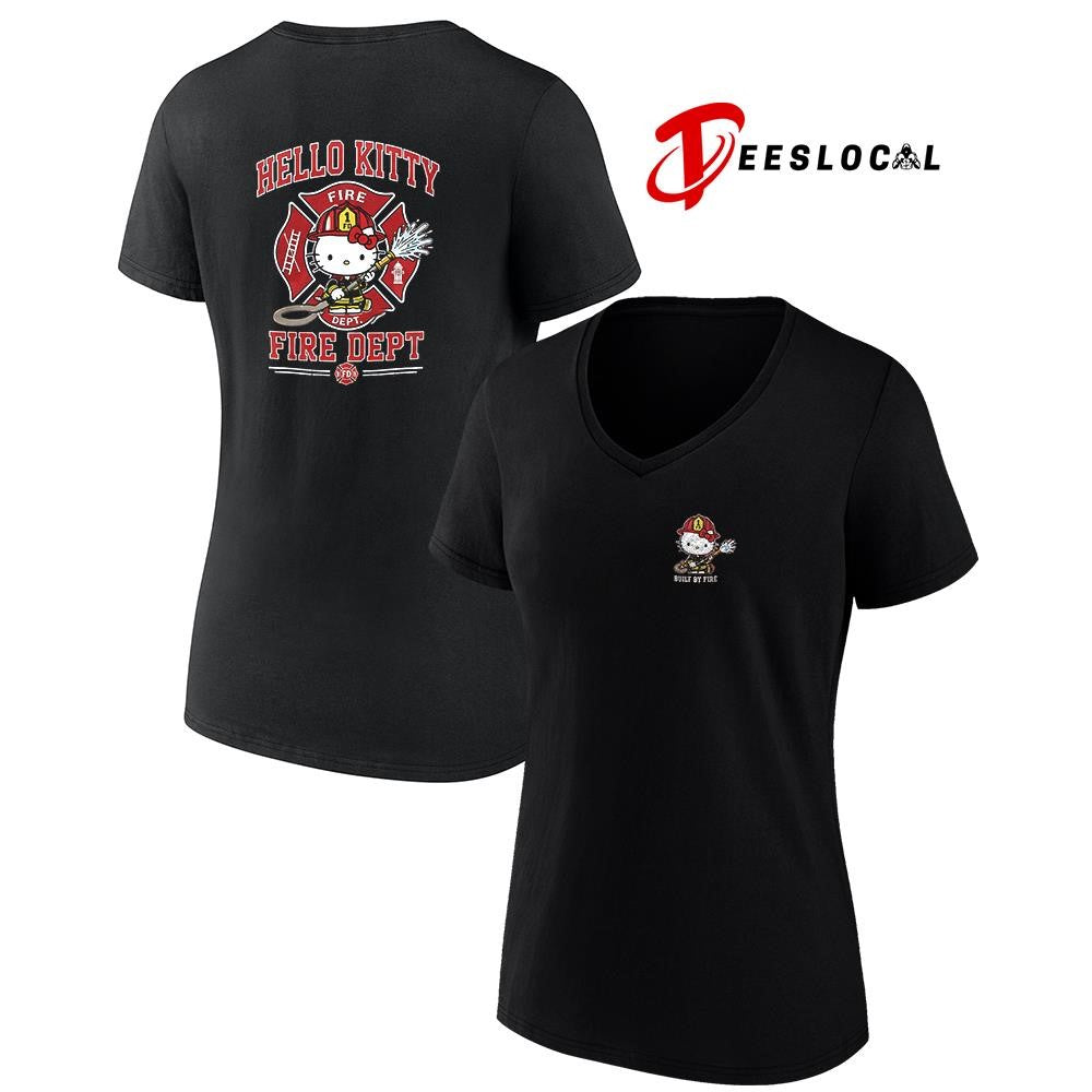 Blue Dog built by fire fire dept graphic shirt