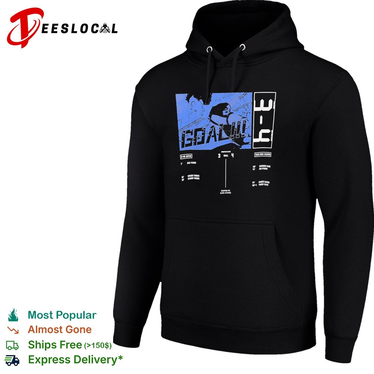 Blue Lock Eleven Yoichi Isagi U 20 Japan Goal 3 4 Chapter 147 Last Attack Anime shirt