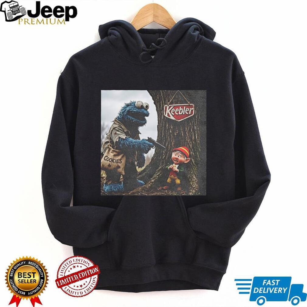 Blue Monster and Forest Elf Edgy muppet meme shirt
