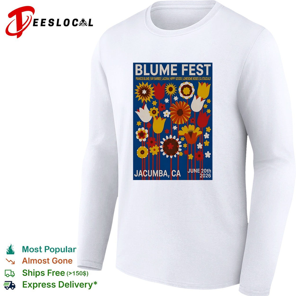 Blume Fest Jacumba California June 20 2026 floral festival poster art shirt