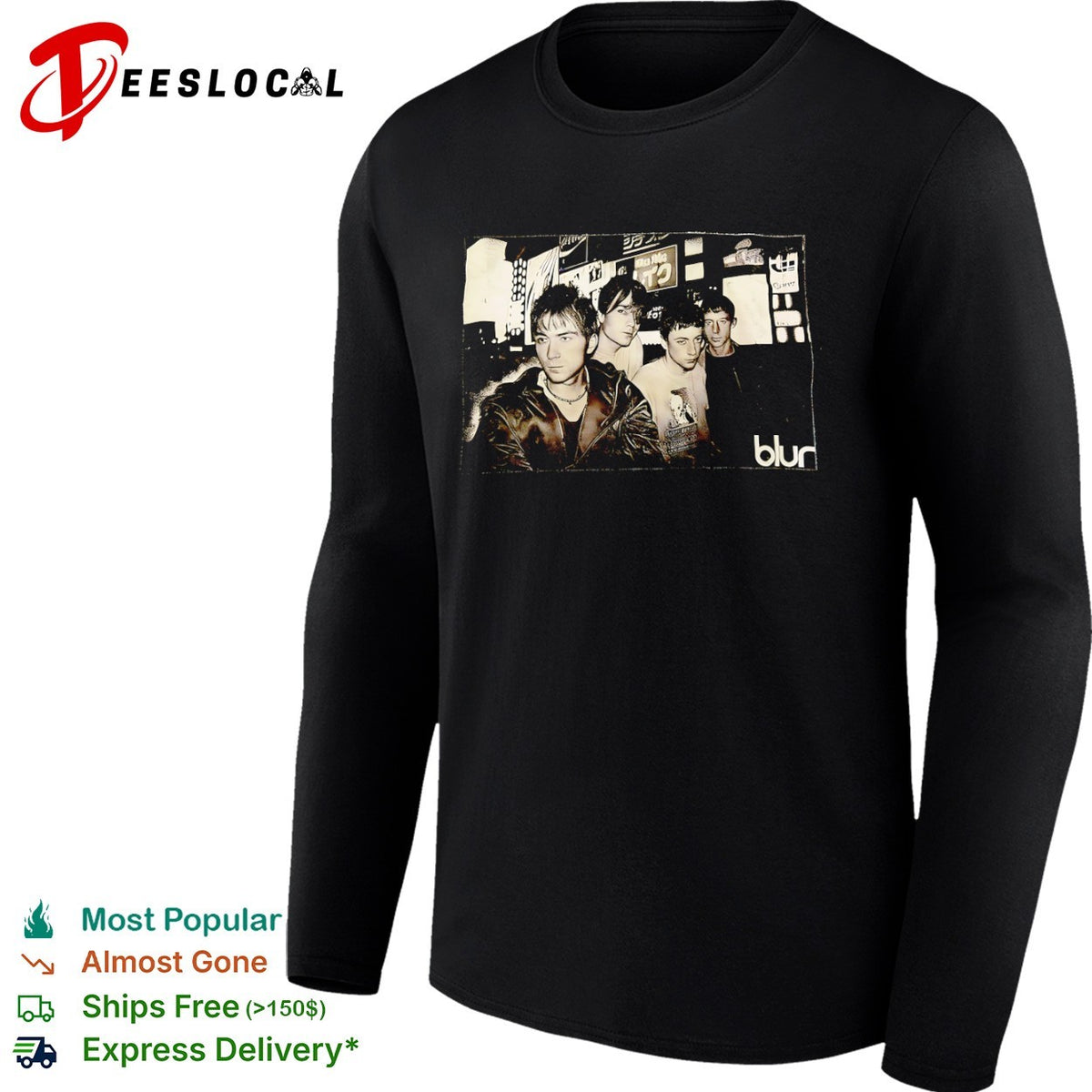 Blur Damon Albarn Graham Coxon Alex James Dave Rowntree Band Members shirt