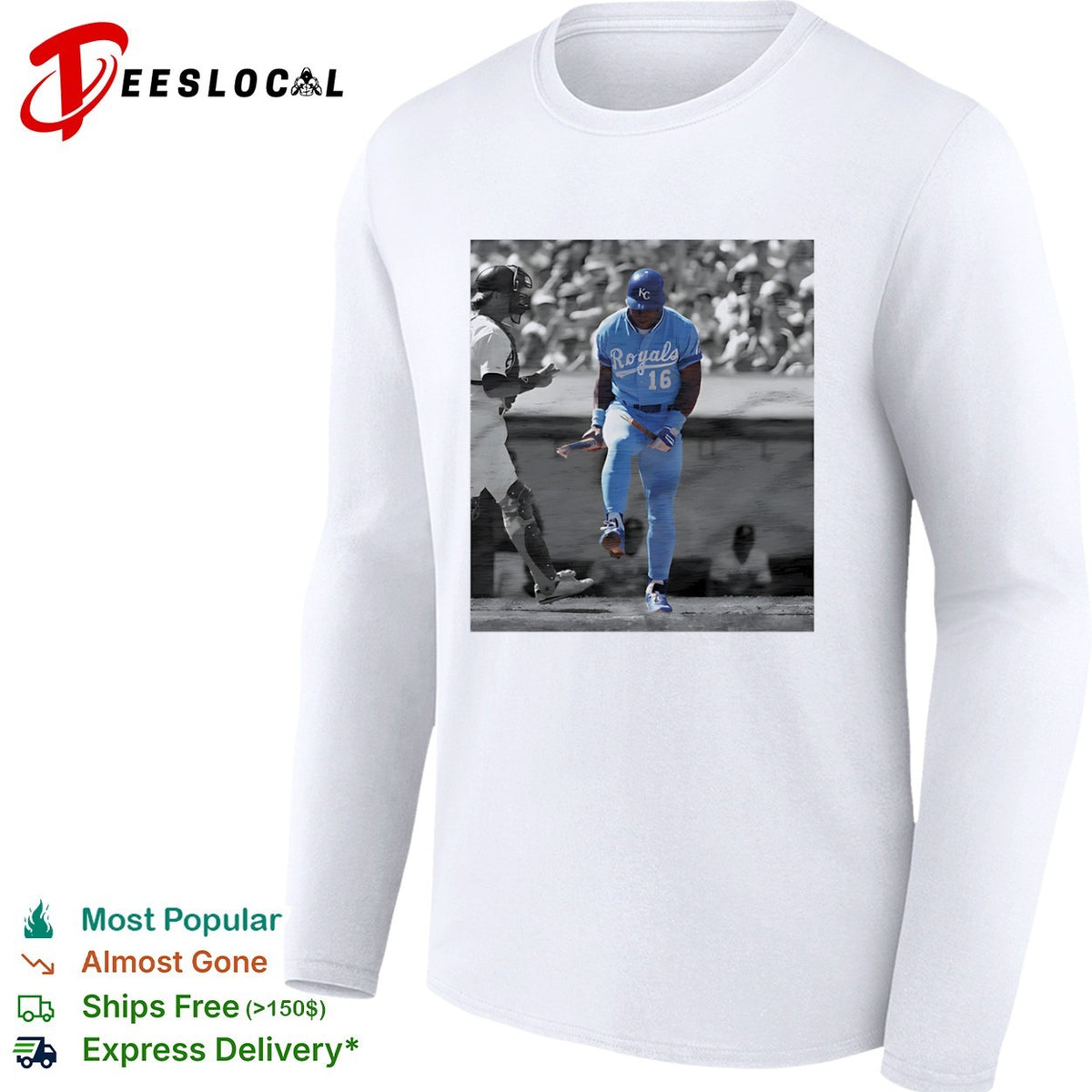 Bo Jackson Kansas City Royals pay homage broken bat 16 shirt