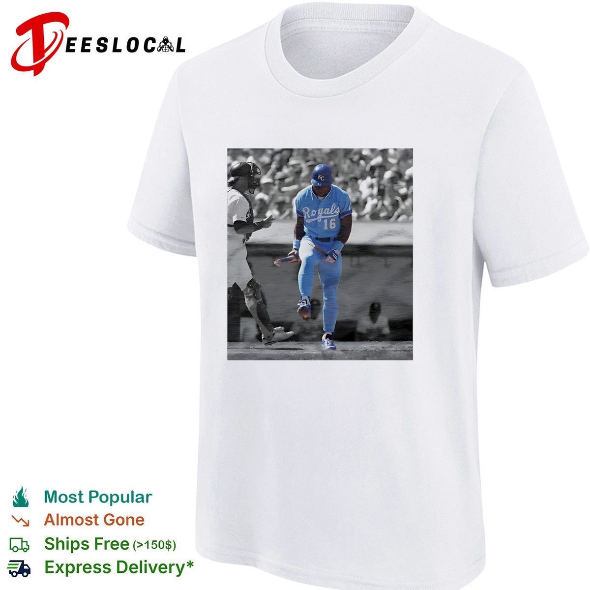 Bo Jackson Kansas City Royals pay homage broken bat 16 shirt