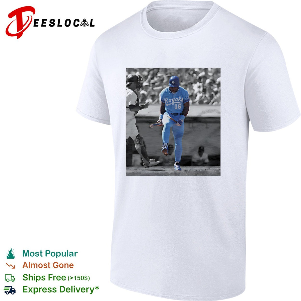 Bo Jackson Kansas City Royals pay homage broken bat 16 shirt