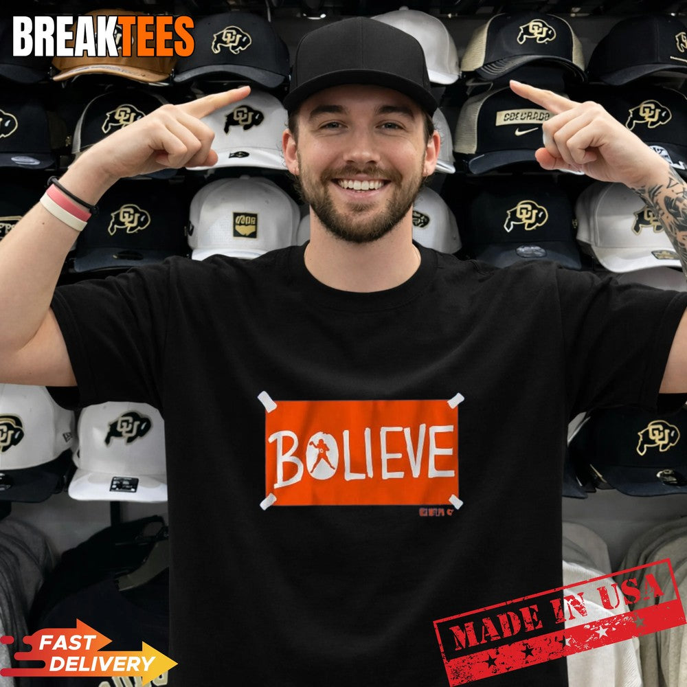 Bo Nix Bolieve Football Graphic Shirt