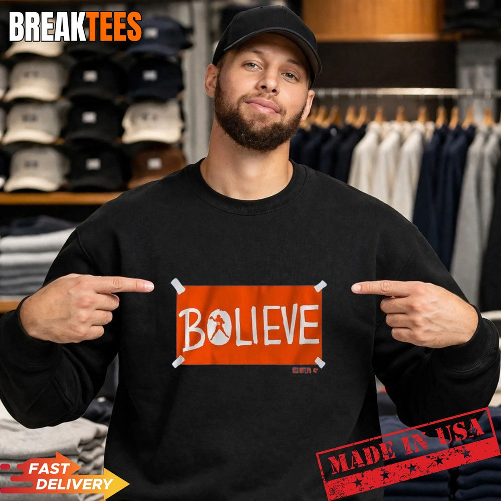 Bo Nix Bolieve Football Graphic Shirt