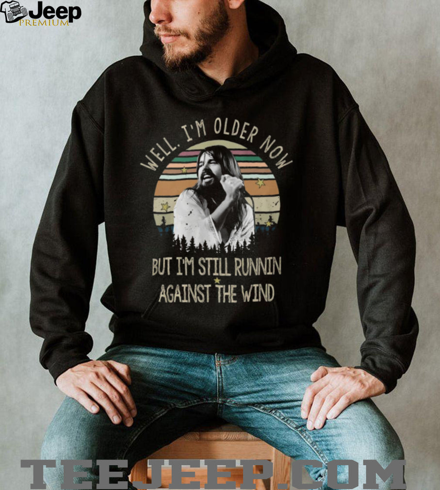 Bob Seger Vintage Sunset Running Against The Wind Lyric T Shirt
