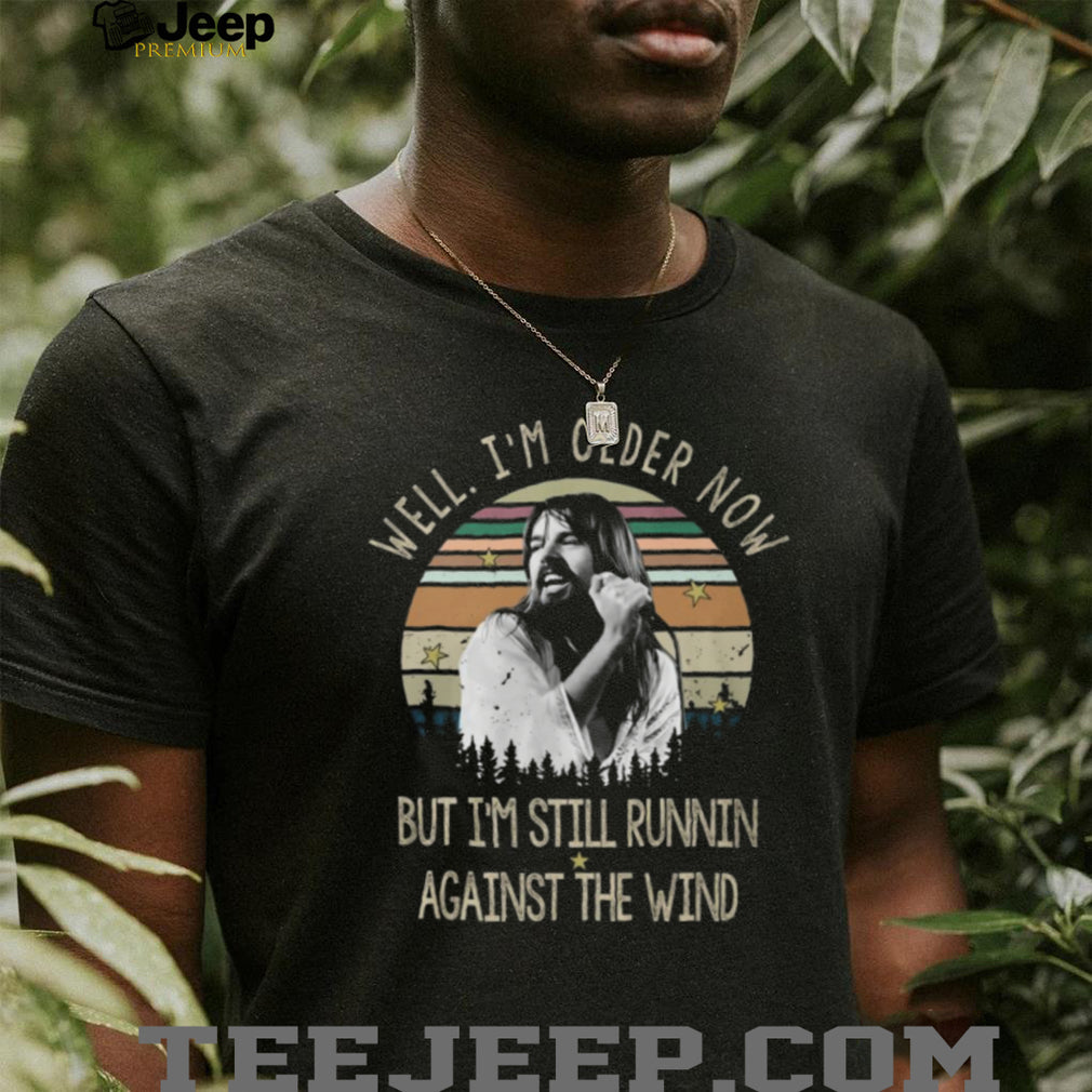 Bob Seger Vintage Sunset Running Against The Wind Lyric T Shirt