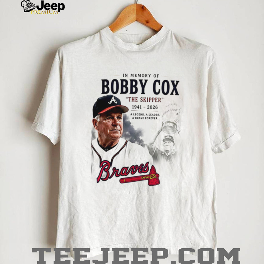 Bobby Cox The Skipper Memorial T Shirt Atlanta Braves Legend Tribute