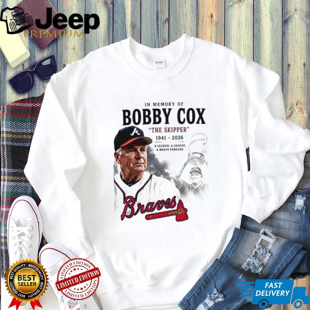 Bobby Cox The Skipper Memorial T Shirt Atlanta Braves Legend Tribute