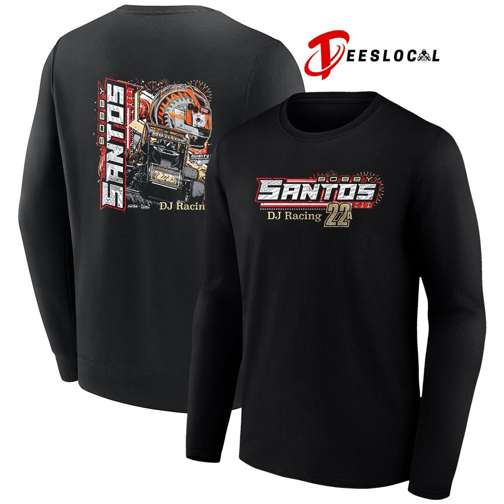 Bobby Santos DJ racing graphic shirt