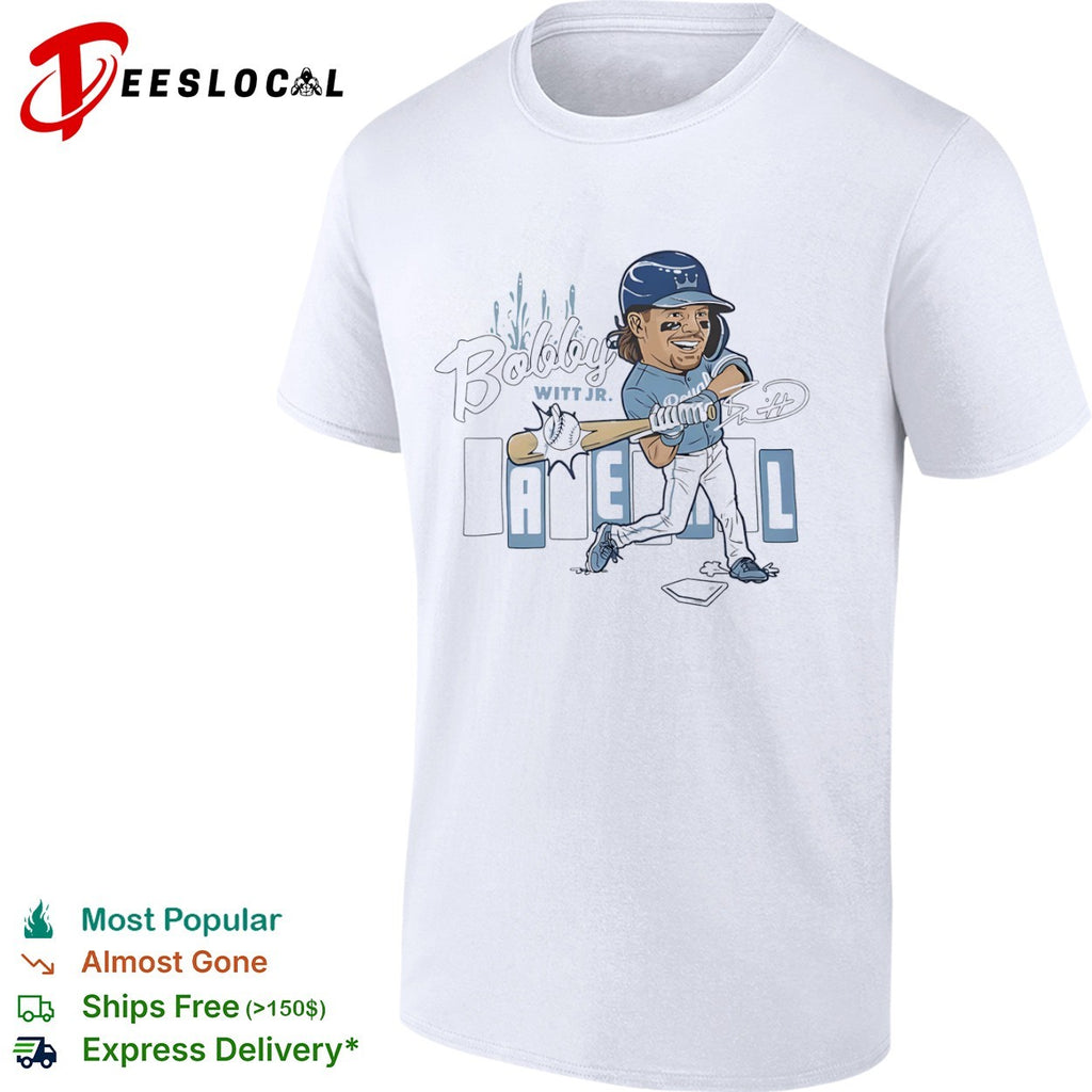 Bobby Witt Jr Kansas City Royals MLB Cartoon Player Shirt