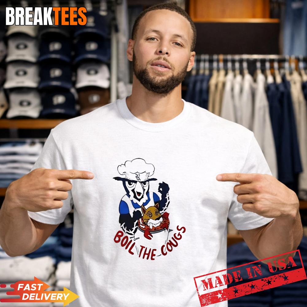 Boil The Cougs Rice Baseball T-Shirt