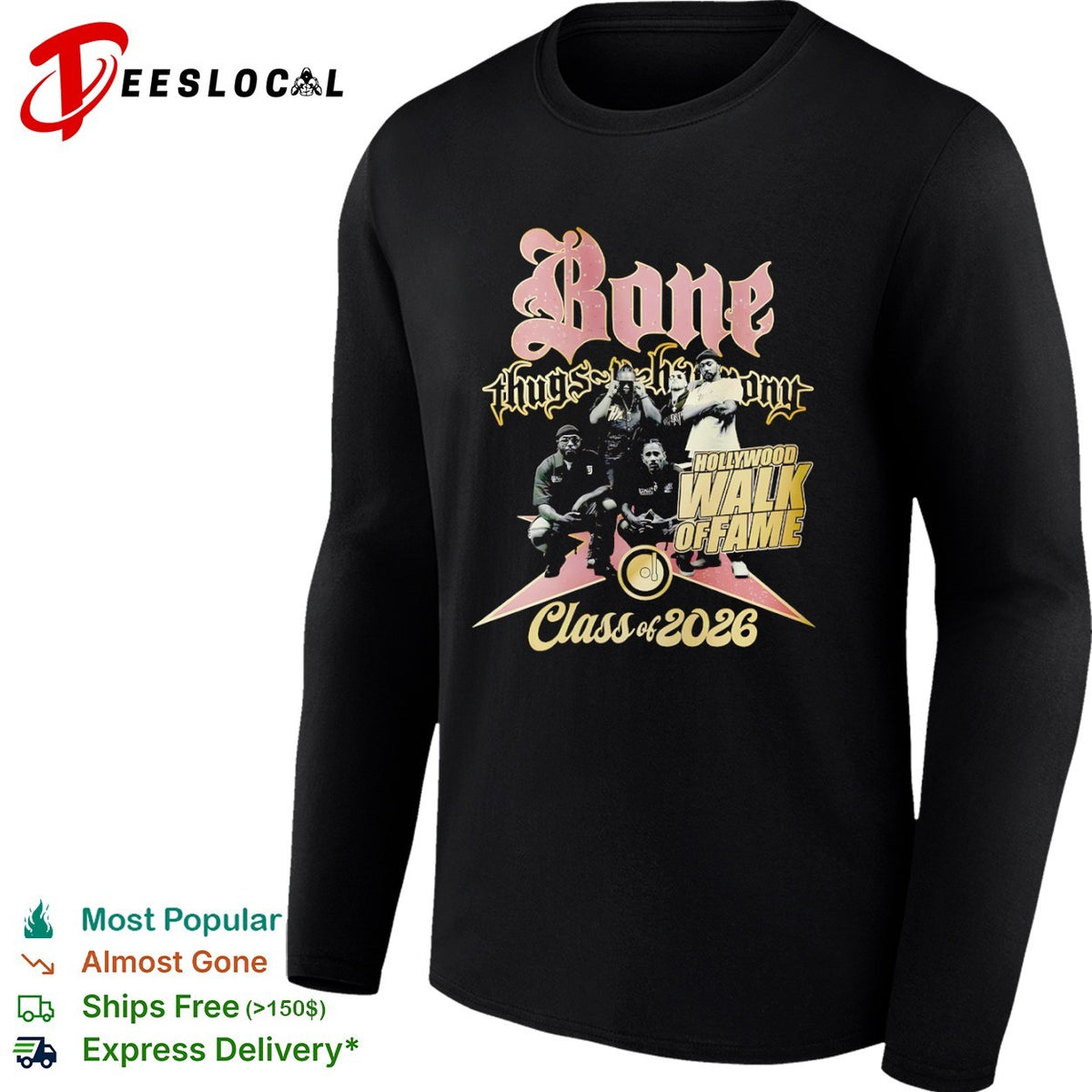 Bone Thugs N Harmony Hollywood Walk of Fame Class of 2026 shirt