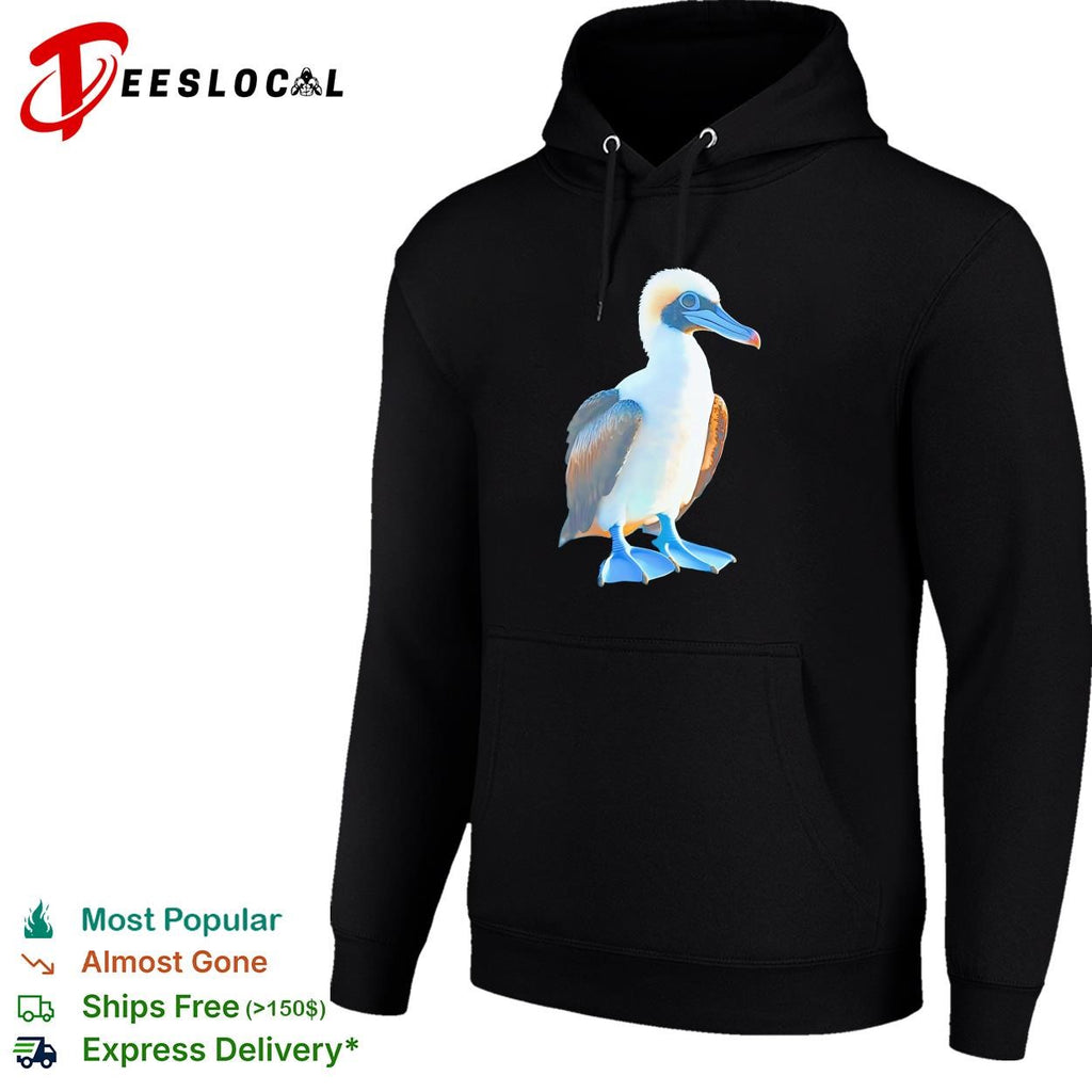 Booby seabird close-up photo realistic art shirt