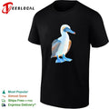 Booby seabird close-up photo realistic art shirt