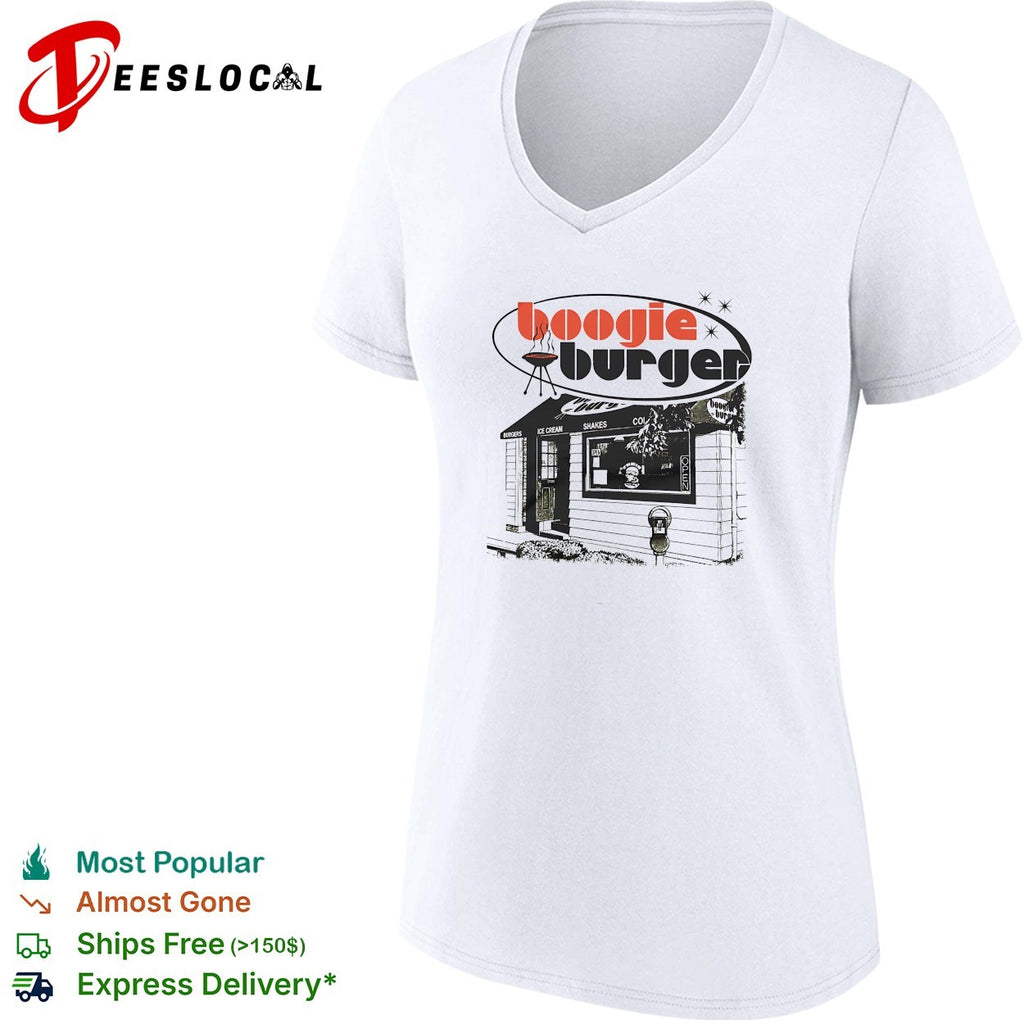Boogie Burger retro skeleton chef diner sign retro shirt