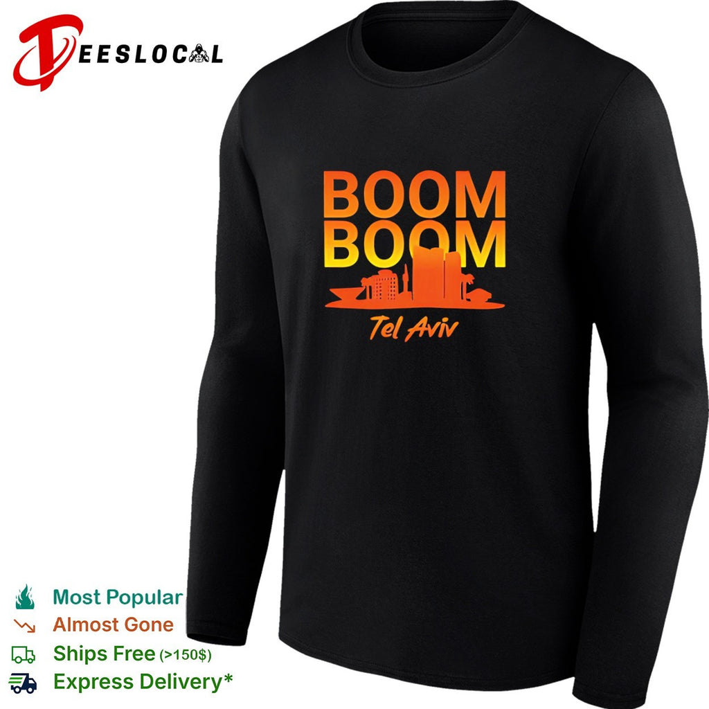 Boom Boom Tel Aviv Skyline Cityscape Urban Travel Tourist Souvenir Shirt