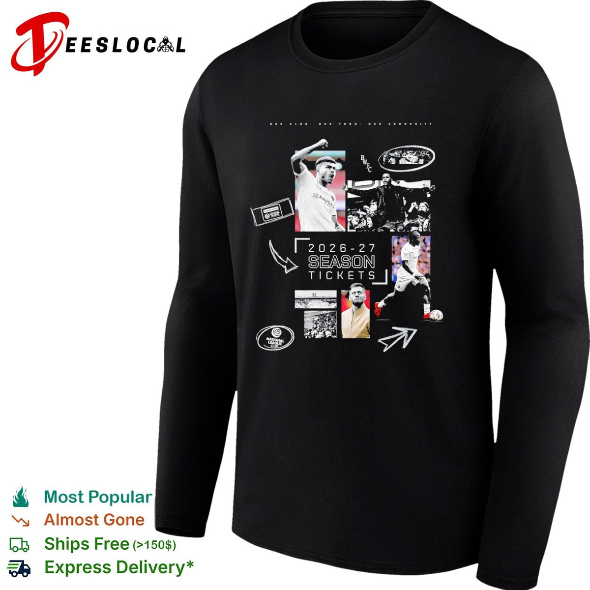 Boreham Wood FC 2026 27 Season Tickets National League Club Our Town Community shirt