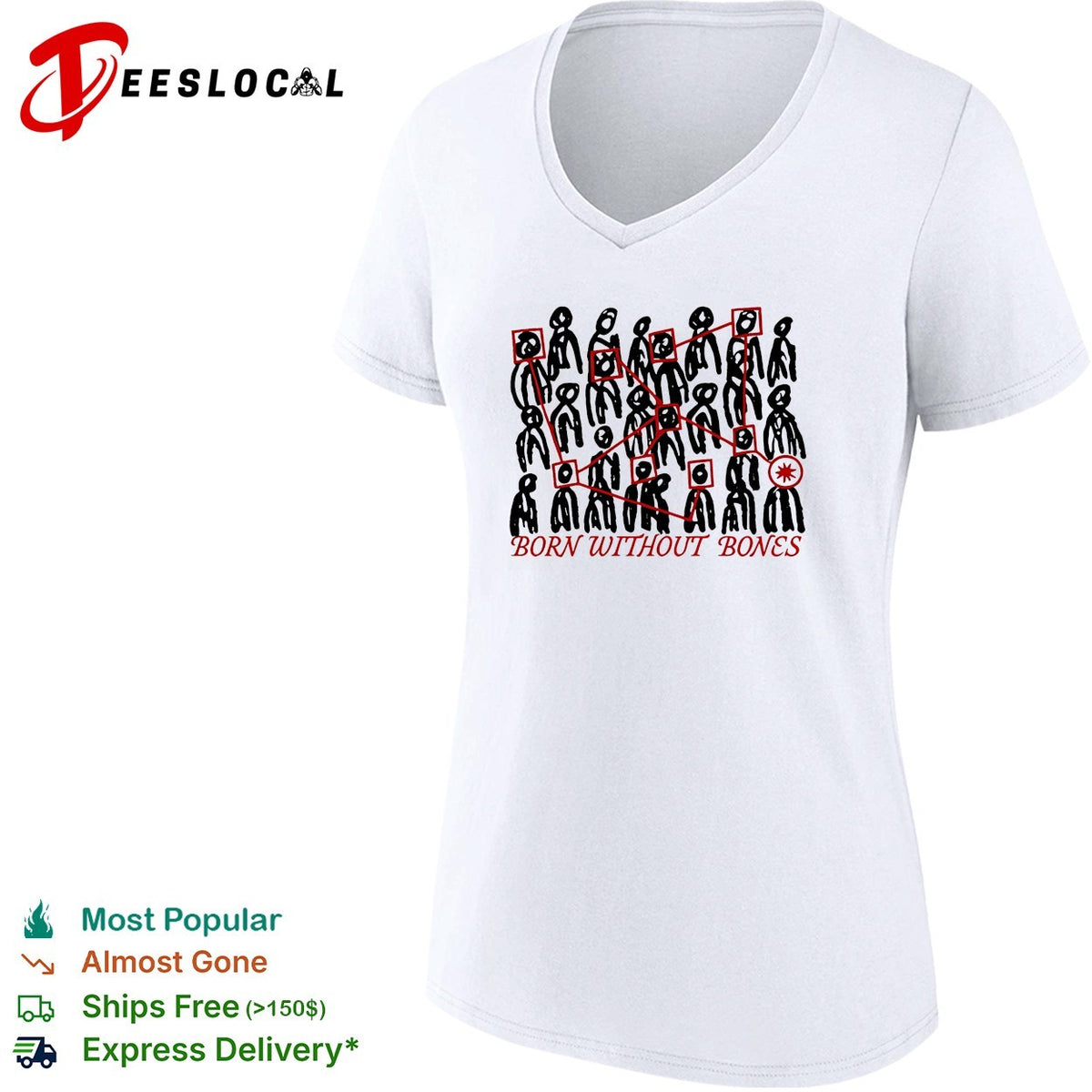 Born Without Bones Tour 2026 shirt