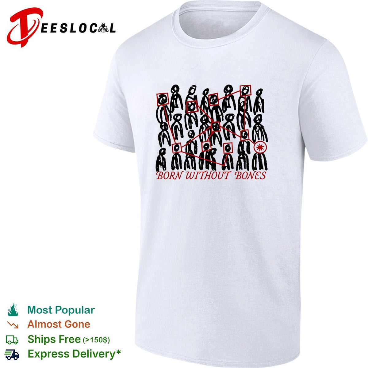 Born Without Bones Tour 2026 shirt