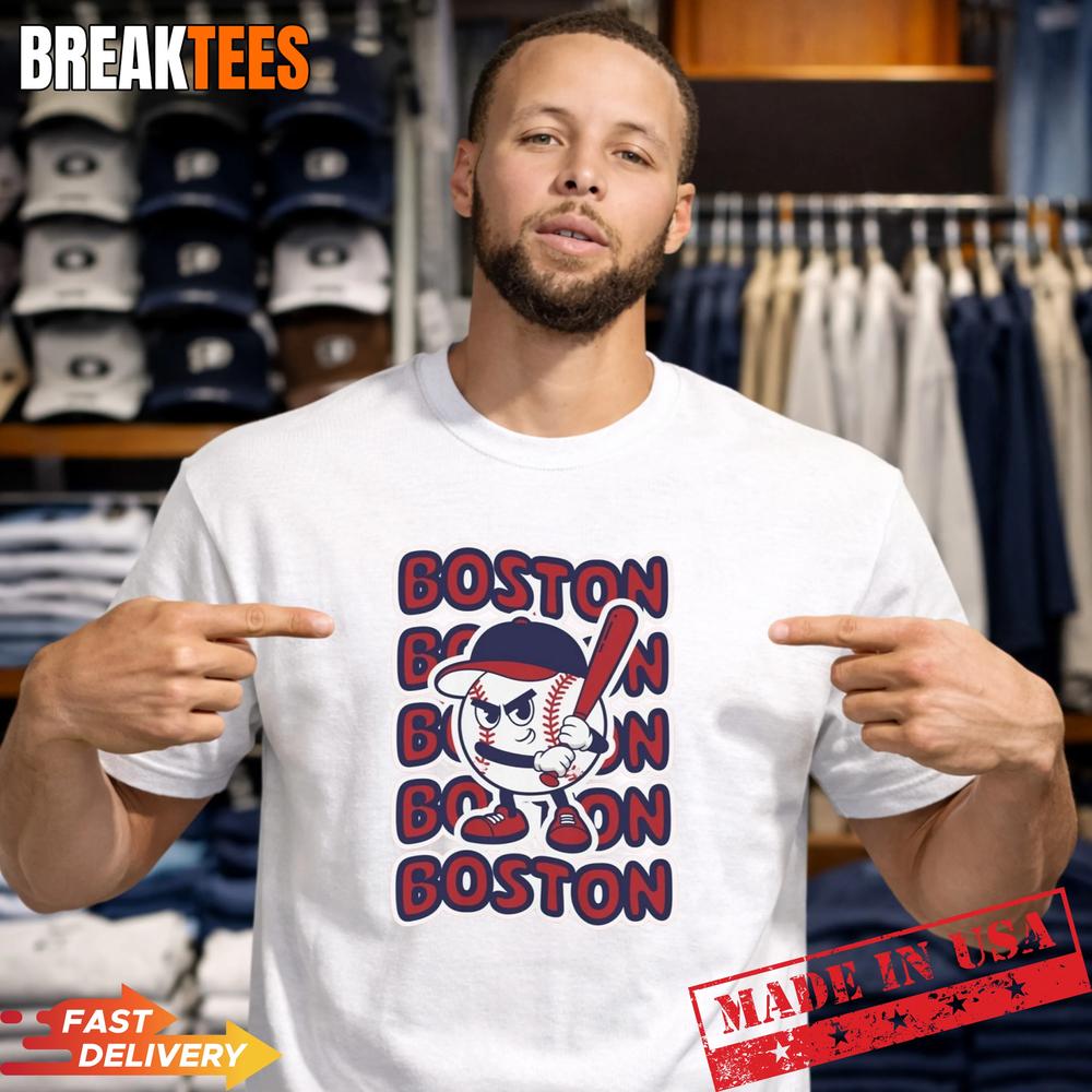 Boston Baseball Retro Mascot Shirt