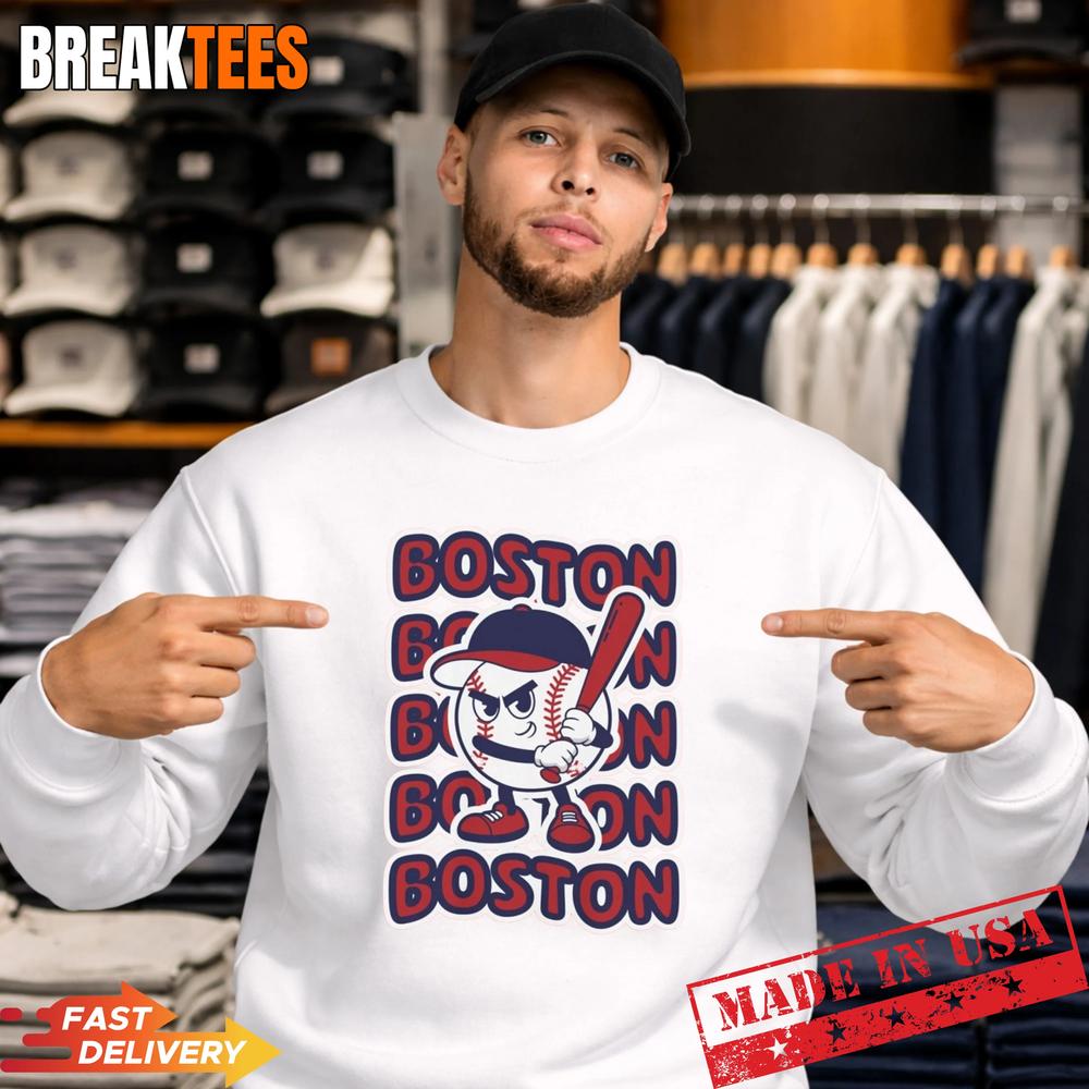 Boston Baseball Retro Mascot Shirt
