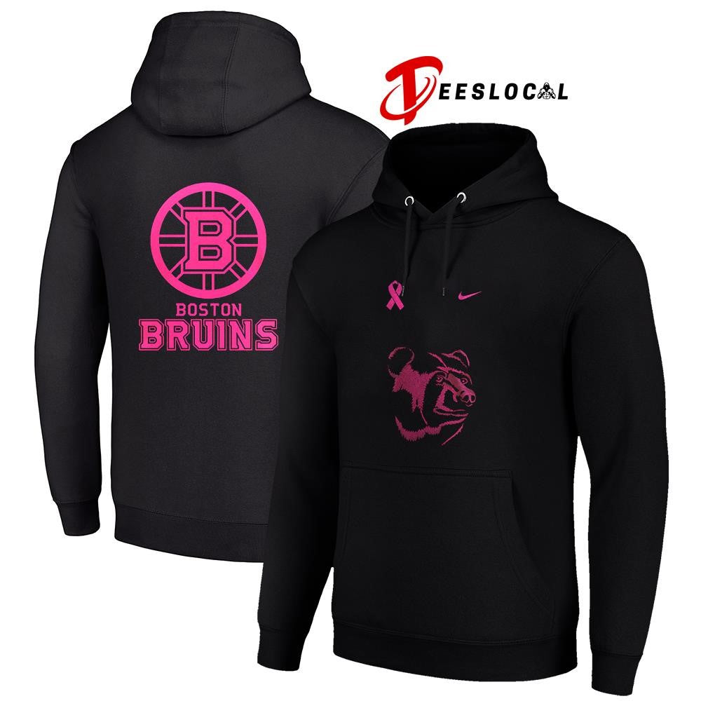 Boston Bruins NHL breast cancer awareness shirt